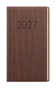 Wochenplaner - Jakub - Holz - Taschenformat - braun